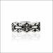 Midnight Glow Matte Silver Band