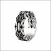 Midnight Glow Matte Silver Band
