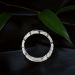 Midnight Glow Matte Silver Band