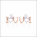 Cheerful I Love You Two tone Gold Earrings