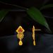 Floral Sparkle Gold Earrings