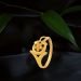 Delicate Floral Design Gold Ring