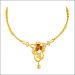 Floral Gardenia Resplendent Gold Necklace Set