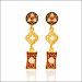 Charming Meena Design Gold Earrings