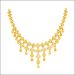 Leafy Flare Gold Necklace Set