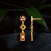 Charming Meena Design Gold Earrings
