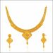 Ravishing Rawa Design Gold Necklace Set