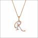 Classic Resplendence Alphabet R Diamond Pendant