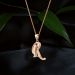 Classic Resplendence Alphabet R Diamond Pendant