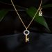 Captivating Lock and Key Diamond Pendant