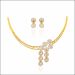 Luminous Drop Gold Necklace Set