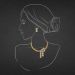Luminous Drop Gold Necklace Set