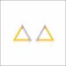 Captivating Triad Gold Earrings