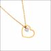 Dainty Heart Charm Gold Chain