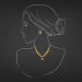Traditional Statement Gold Necklace Set
