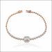 Lustrous Line Diamond Tennis Bracelet