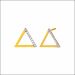 Captivating Triad Gold Earrings