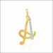 Forever Gleam Alphabet A Diamond Pendant