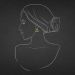 Captivating Triad Gold Earrings