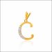 Captivating Alphabet C Diamond Pendant