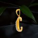 Captivating Alphabet C Diamond Pendant