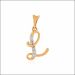 Loving Sparkle Alphabet L Diamond Pendant