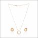 Crescent Moon Silver Pendant Set