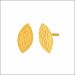 Petite Leaf Gold Earrings