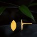 Petite Leaf Gold Earrings