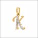 Enthralling Alphabet K Diamond Pendant