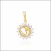 Divine Spark OM  Diamond Pendant