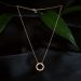 Crescent Moon Silver Pendant Set