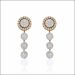 Radiant Round Diamond Drop Earrings