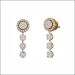 Radiant Round Diamond Drop Earrings