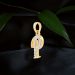 Shimmering Alphabet P Diamond Pendant