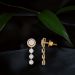 Radiant Round Diamond Drop Earrings