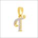 Graceful Shimmer Alphabet T Diamond Pendant