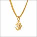 Shimmering OM Gold Pendant