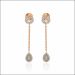 Gleaming Drop Diamond Earrings