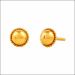Radiant Sunflower Yellow Gold Earrings