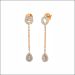 Gleaming Drop Diamond Earrings