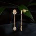 Gleaming Drop Diamond Earrings
