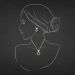 Encrusted Elegance Diamond Pendant Set