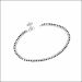 Classic Black Beads Silver Payal