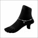 Traditional Glow Silver Payal