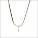 Traditional Captive Diamond Mangalsutra Locket