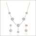 Floral Blossoms Diamond Necklace Set