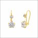 Modern Glory Yellow Gold Earrings