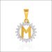 Enriching Alphabet M Gold Locket