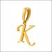 Enchanting Alphabet K Gold Locket